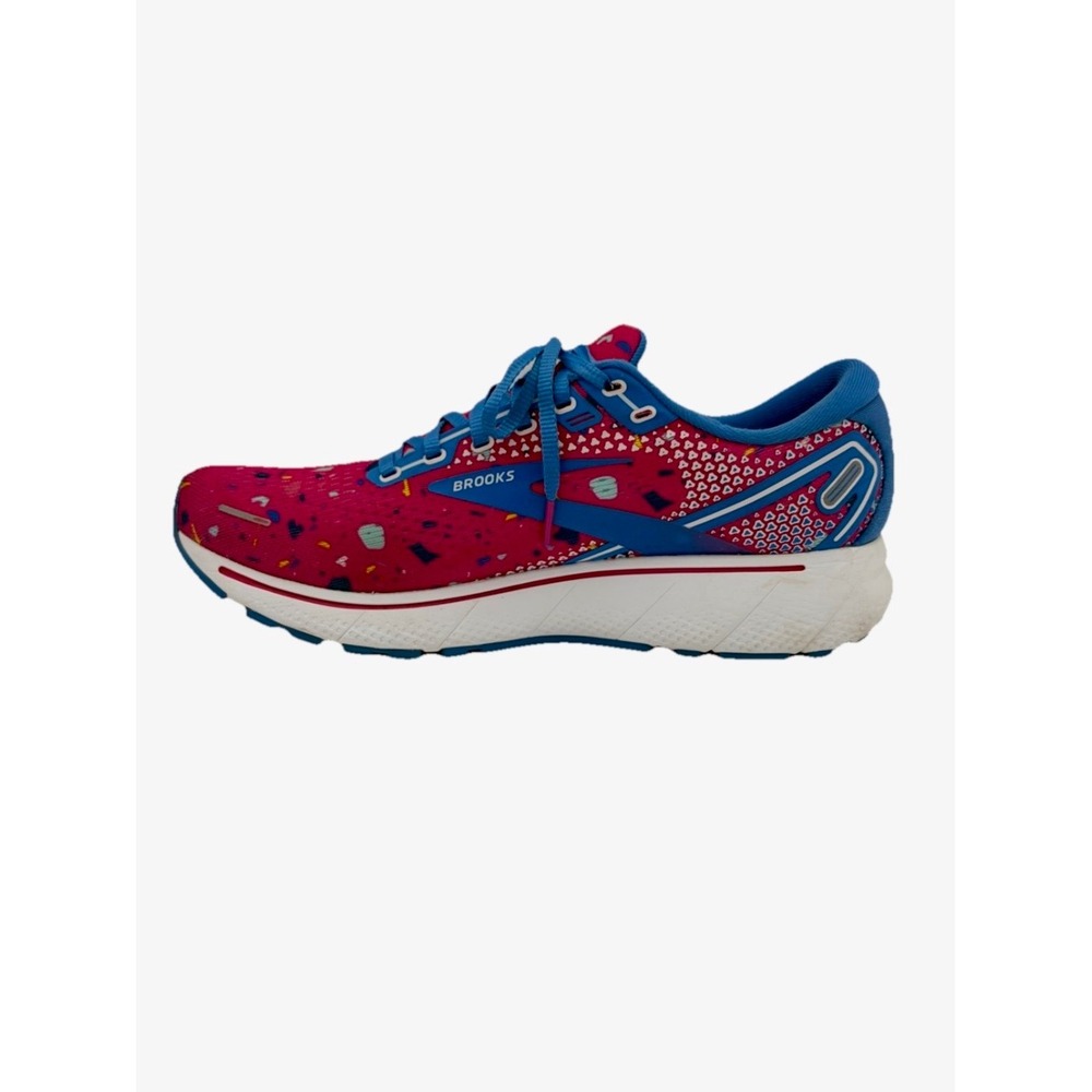 Brooks Ghost 14 Running Shoes Pink Blue Confetti Women 11 Fuse Dopamine Bright